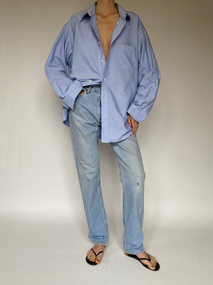 Vintage oversized blue shirt 5586
