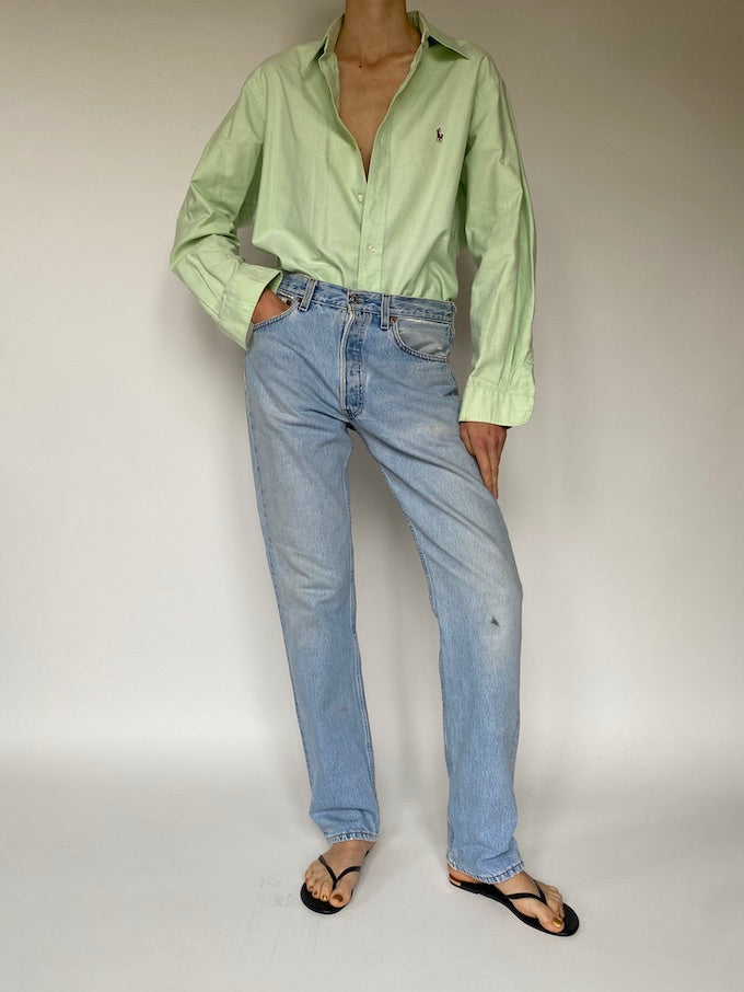 Vintage Ralph Lauren shirt in light green 5590