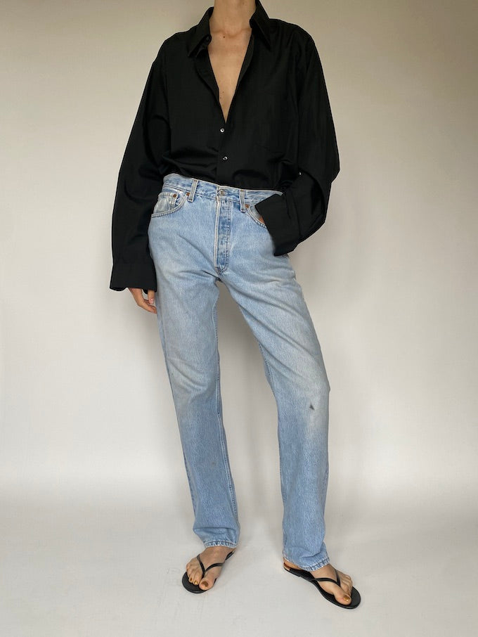 Vintage oversized black shirt 5592