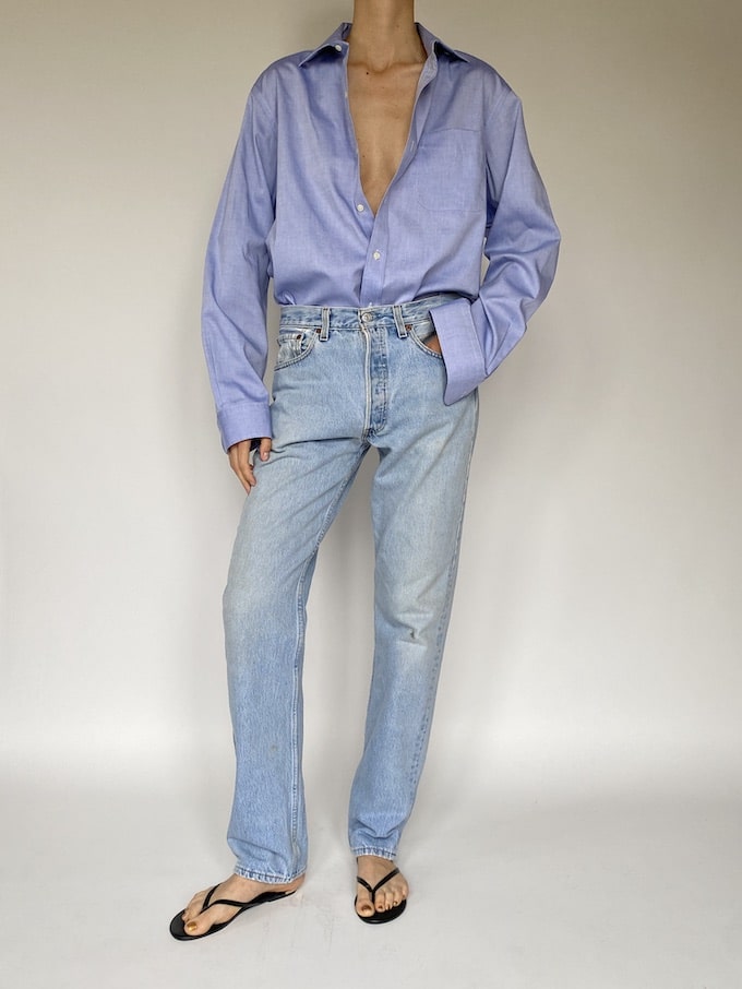 Vintage Ralph Lauren shirt in blue 5598