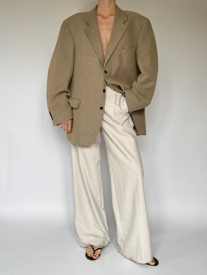 Vintage oversized blazer in beige 5615