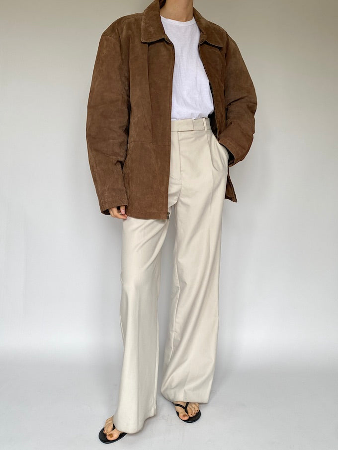 Vintage oversized suede leather jacket 5620