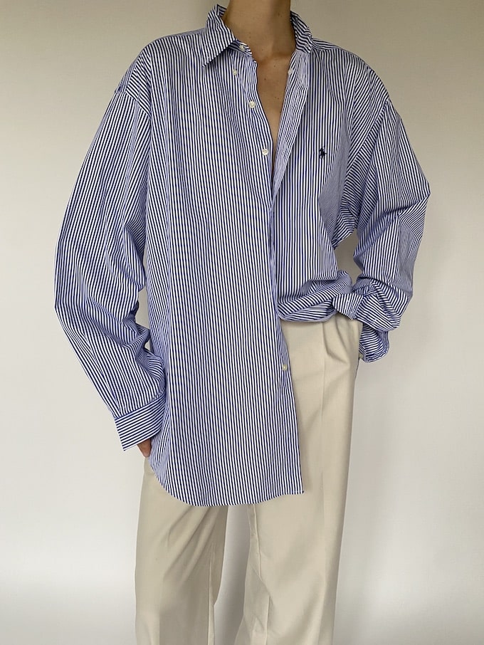 Vintage oversized striped Ralph Lauren shirt 5633