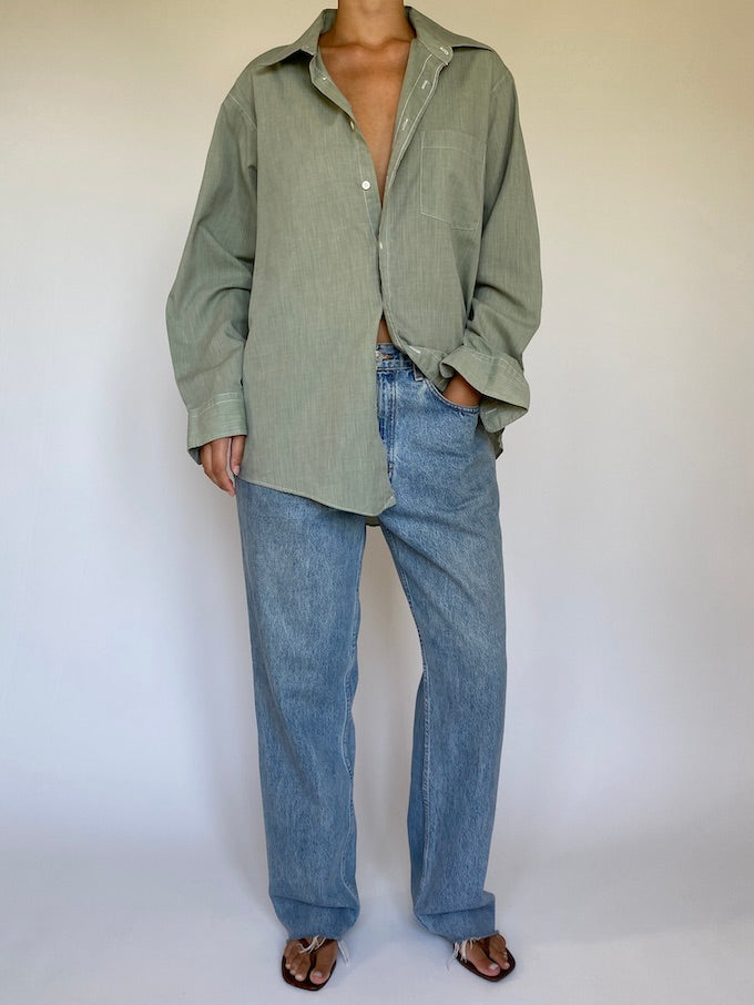 Vintage Christian Dior shirt in green 5660