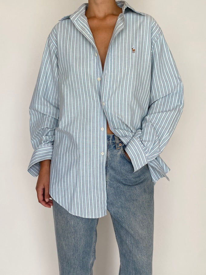 Vintage pinstriped Ralph Lauren shirt 5675