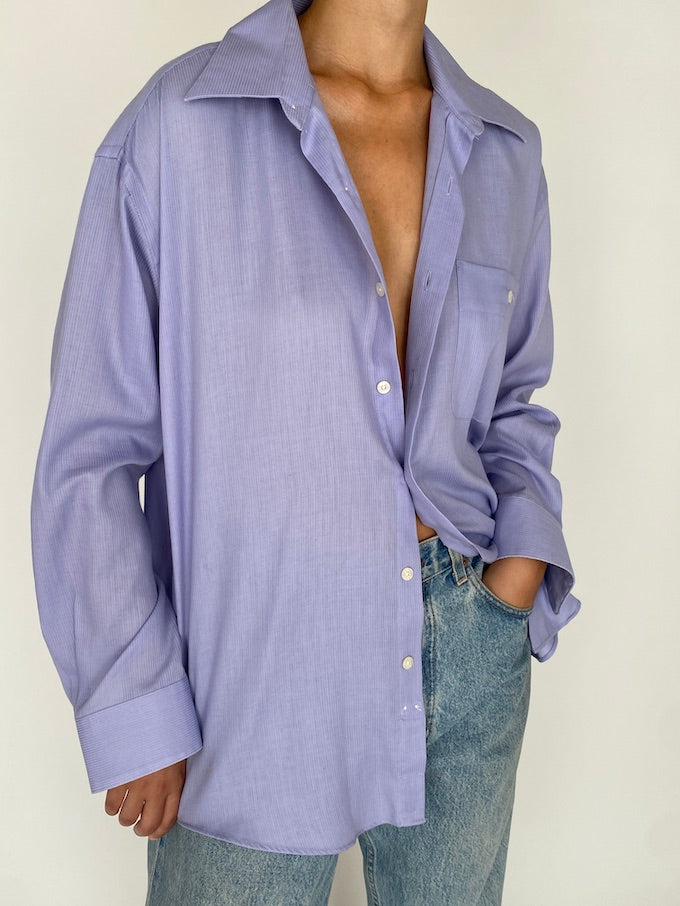 Vintage blue Yves Saint Laurent shirt 5676