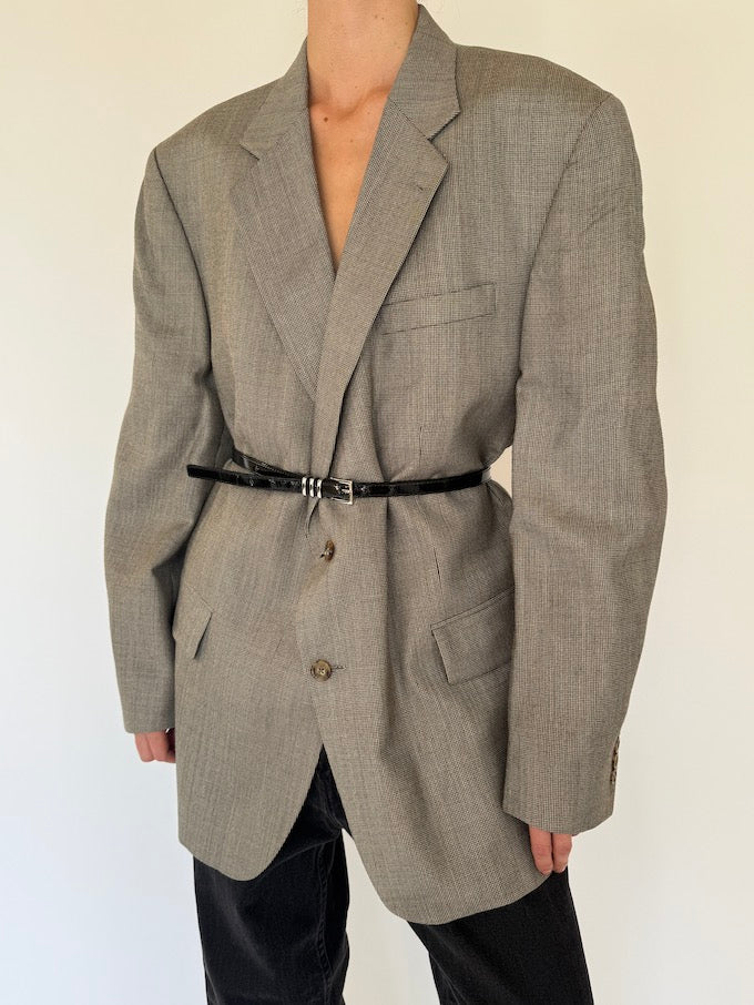 Vintage oversized blazer in grey 5693