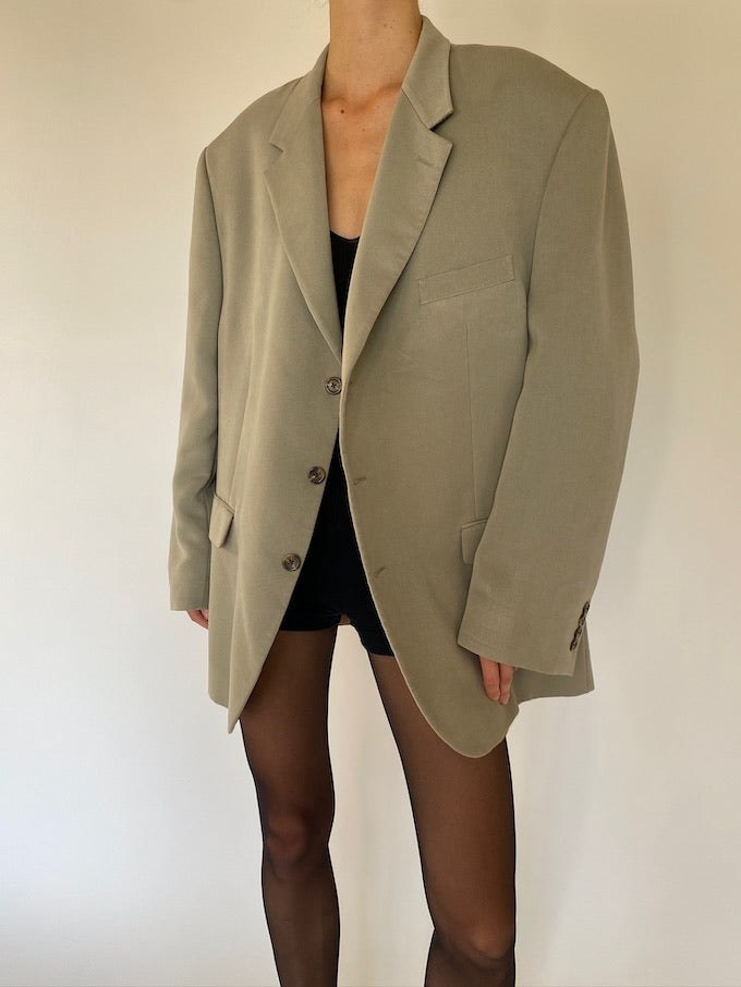 Vintage oversized blazer in beige 5702