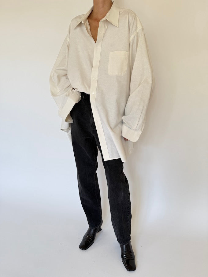 Vintage oversized shirt in cream 5708
