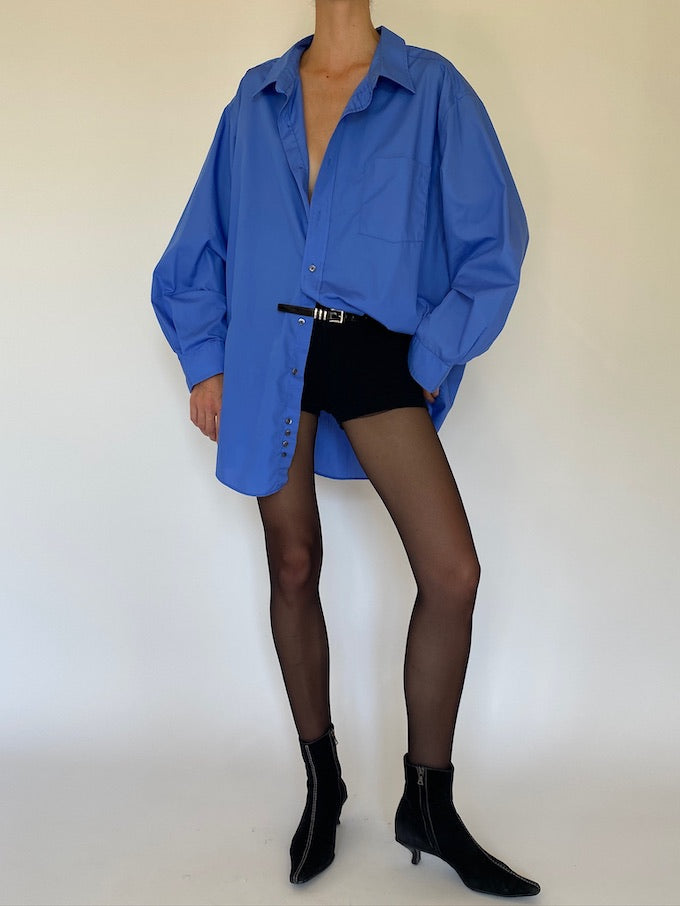 Vintage oversized shirt in blue 5709