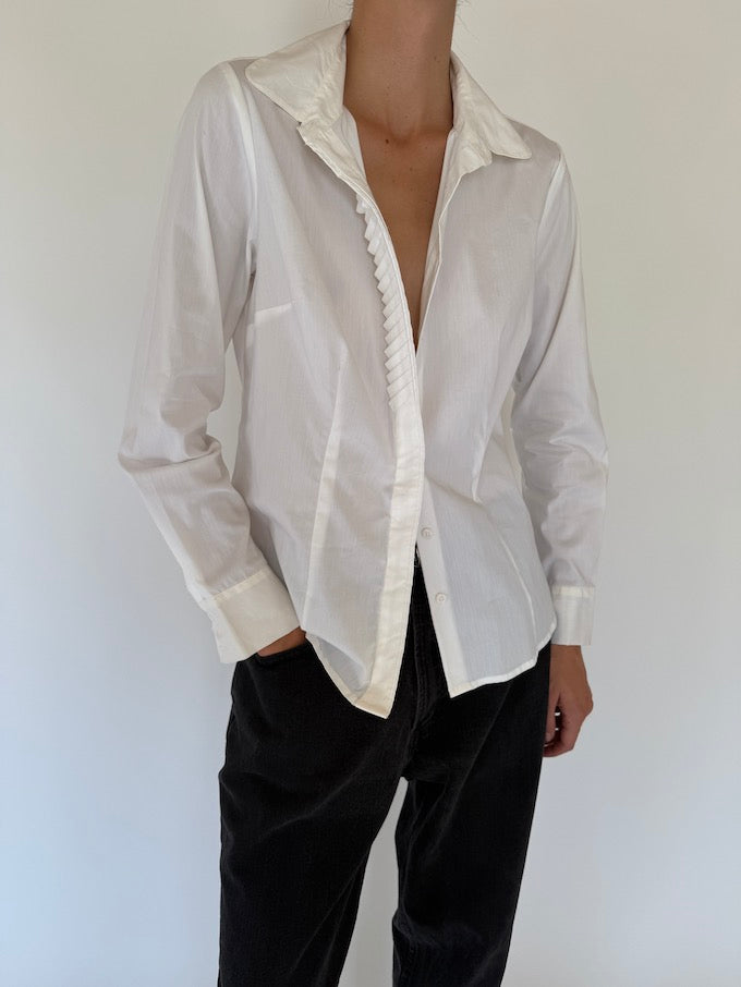 Vintage blouse in white 5710