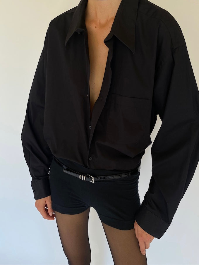 Vintage oversized black shirt 5711
