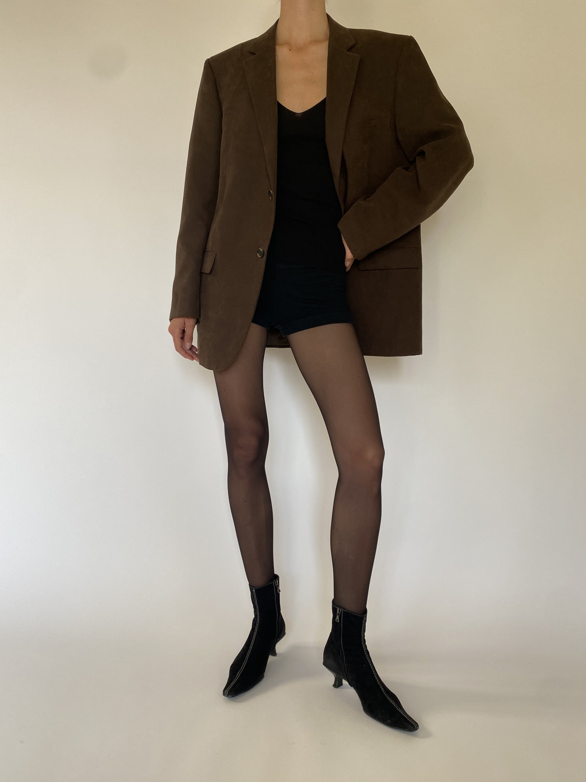 Vintage oversized blazer in brown 5734