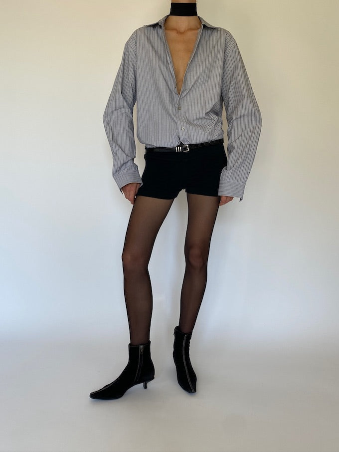 Vintage gray striped shirt 5745