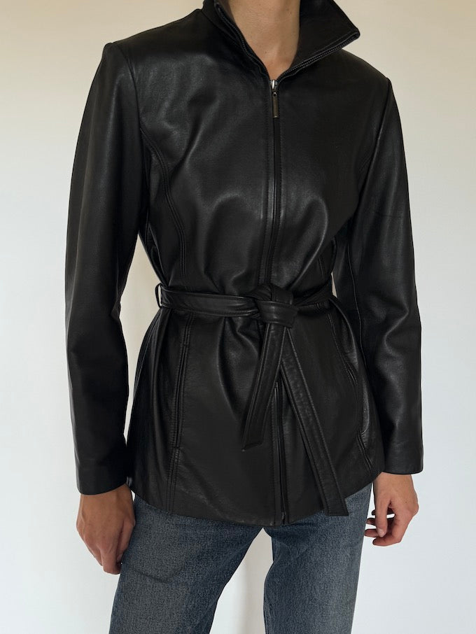Leather jacket, vintage leather jacket, svc, shopvintagecollection