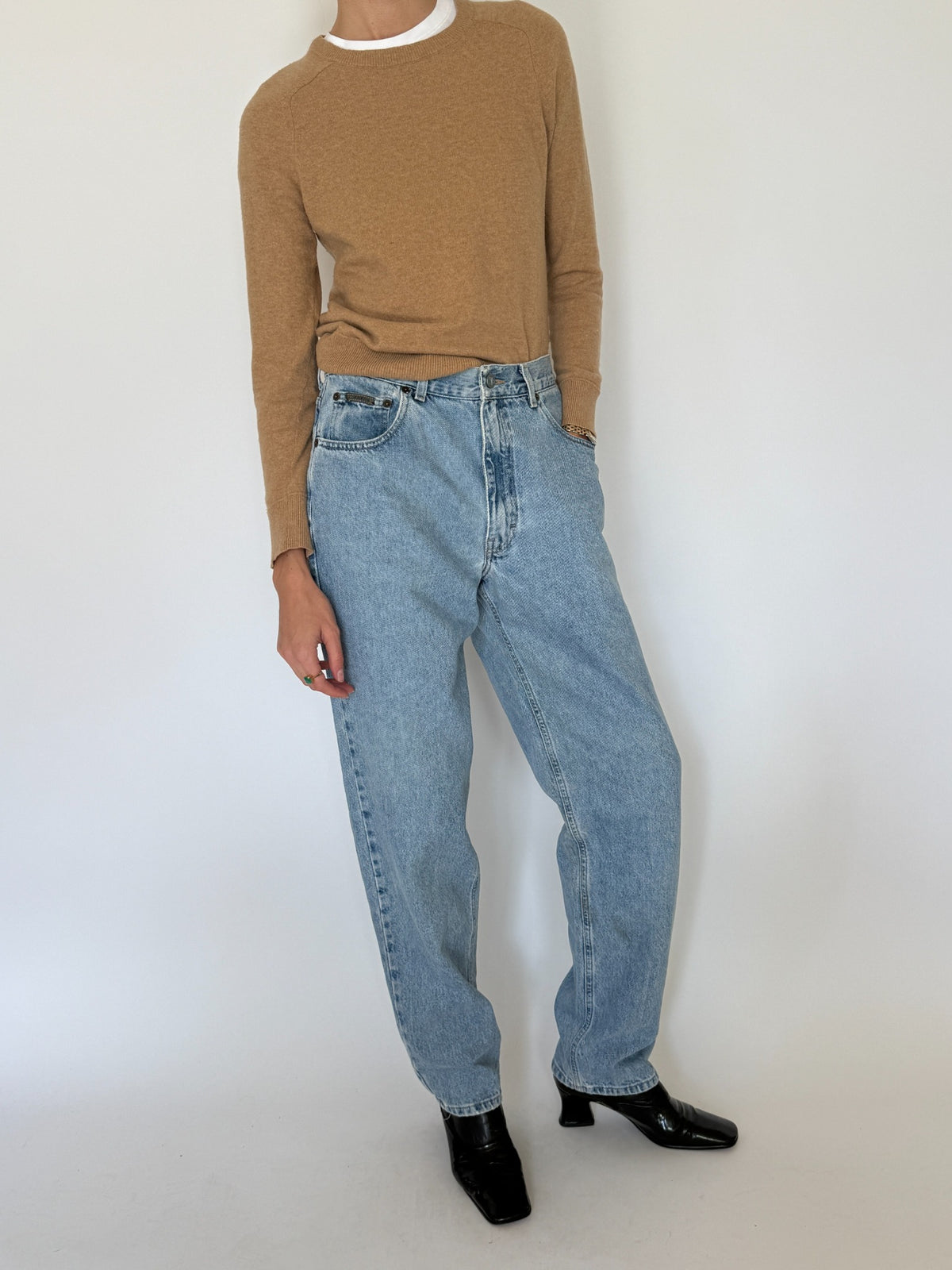 Vintage Calvin Klein light wash jeans, view 11