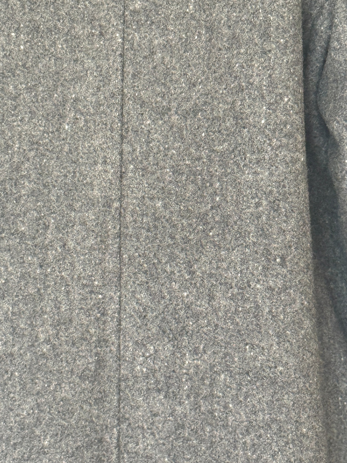 Vintage charcoal grey wool coat, view 10