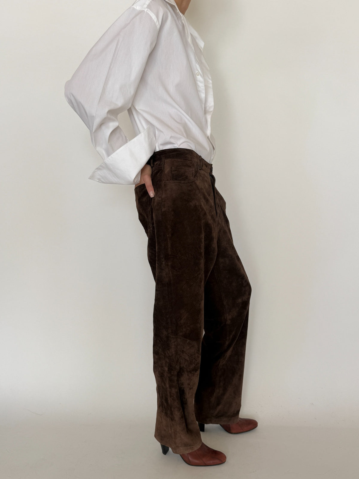 Vintage white oversized button-down shirt 8451