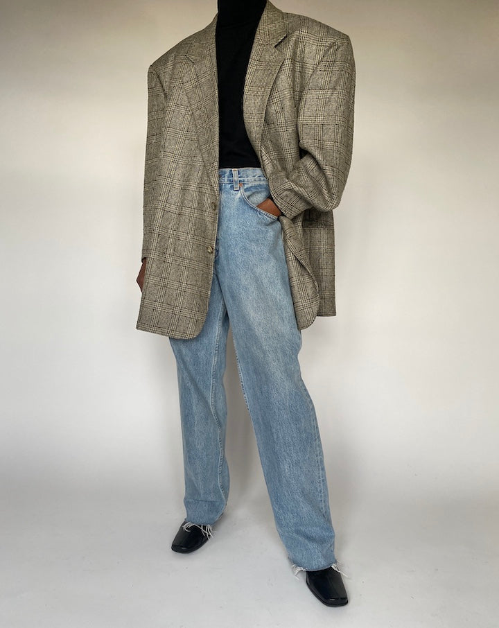 VINTAGE OVERSIZED SINGLE-BREASTED BLAZER 4392