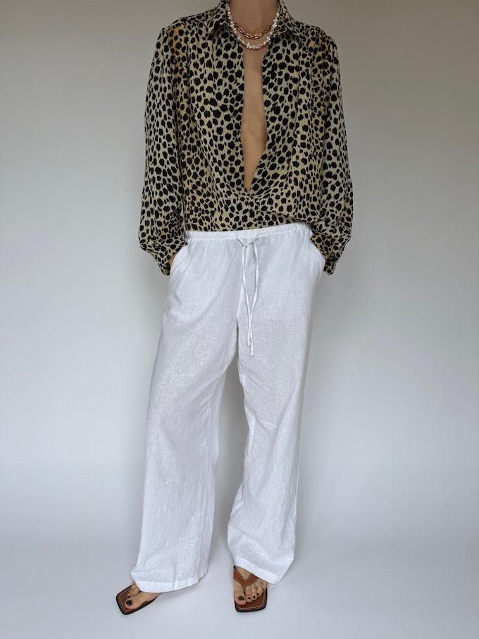 VINTAGE ANIMAL PRINTED blouse 6240