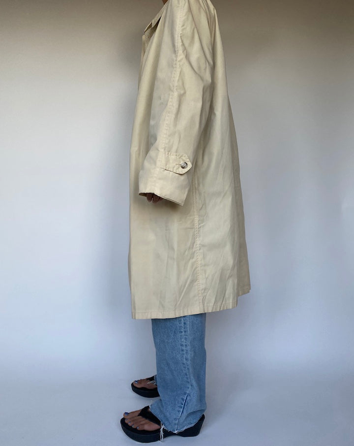 VINTAGE LIGHT BEIGE LONG COAT 2769