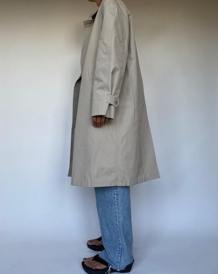 VINTAGE OVERSIZED LIGHT BEIGE COAT 2771
