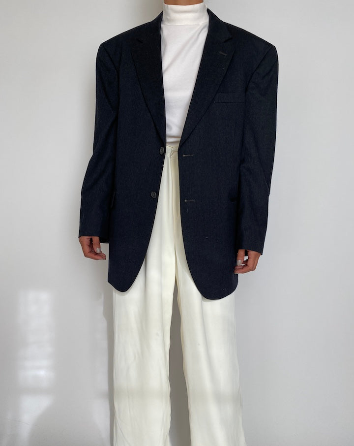 VINTAGE WOOL-CASHMERE BLENDED BLAZER 2221
