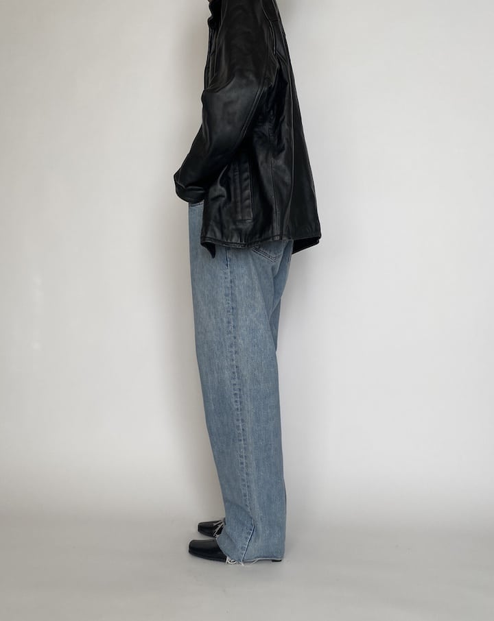 VINTAGE BLACK LEATHER JACKET 4261