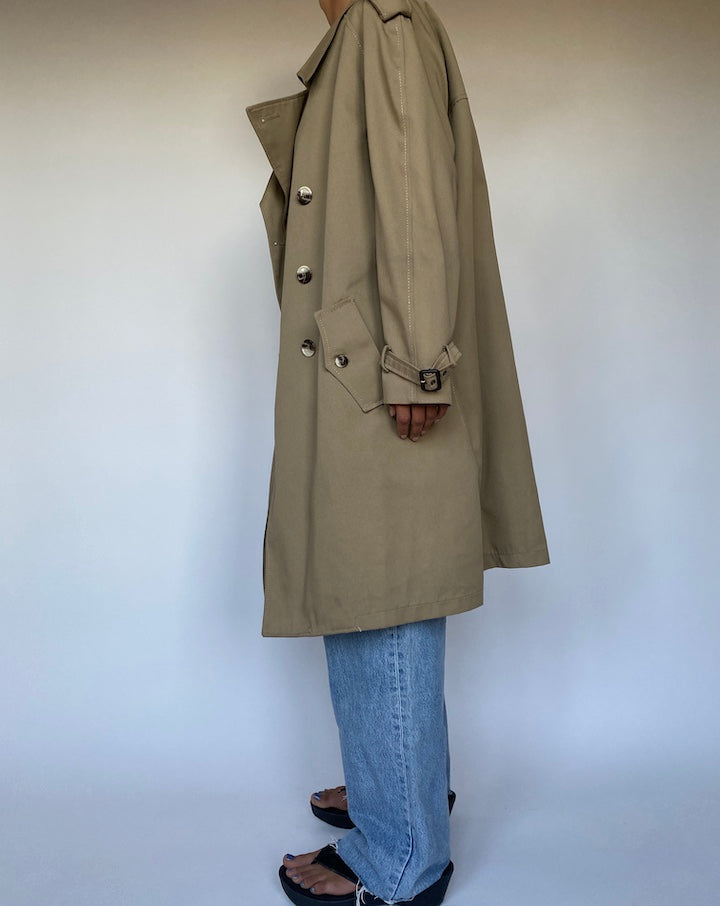 VINTAGE OVERSIZED BEIGE COAT 2774