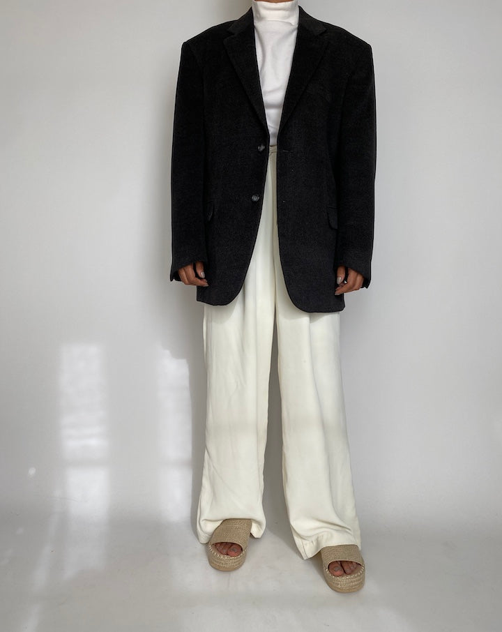 VINTAGE DARK GREY BLAZER 2223