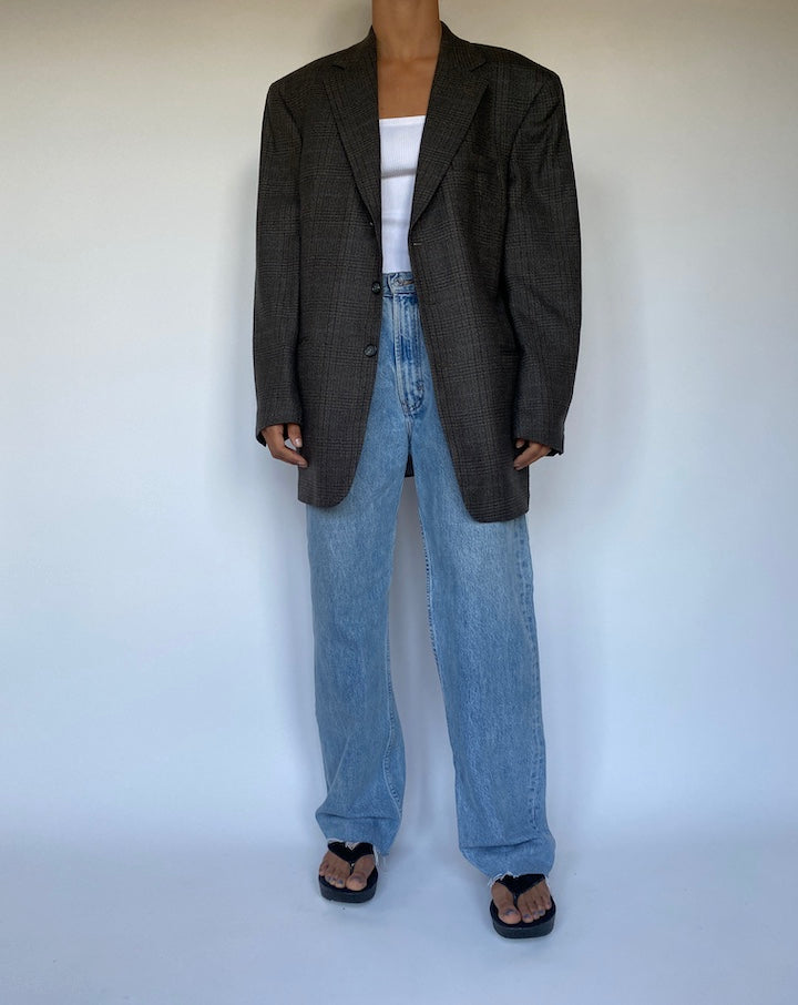 VINTAGE SINGLE BREASTED LAMBSWOOL BLAZER 2776