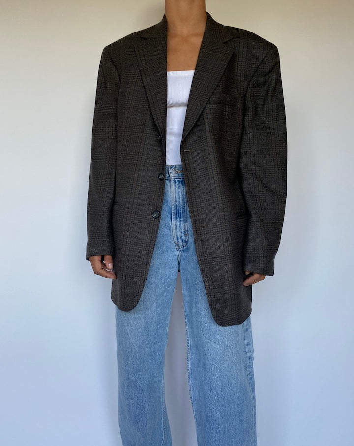 VINTAGE SINGLE BREASTED LAMBSWOOL BLAZER 2776