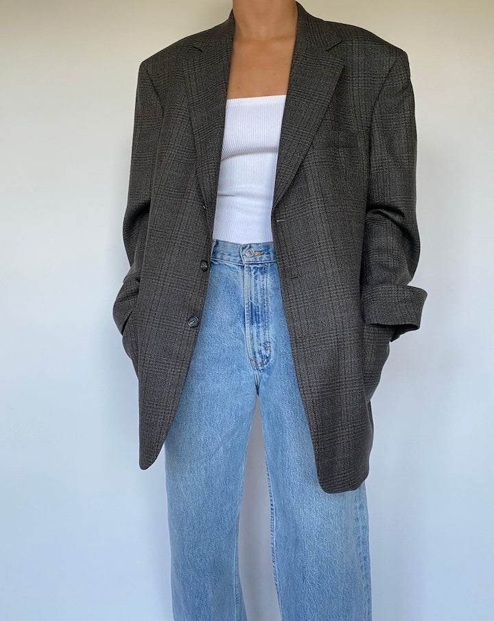 VINTAGE SINGLE BREASTED LAMBSWOOL BLAZER 2776