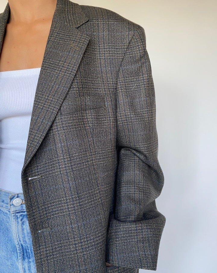 VINTAGE SINGLE BREASTED LAMBSWOOL BLAZER 2776