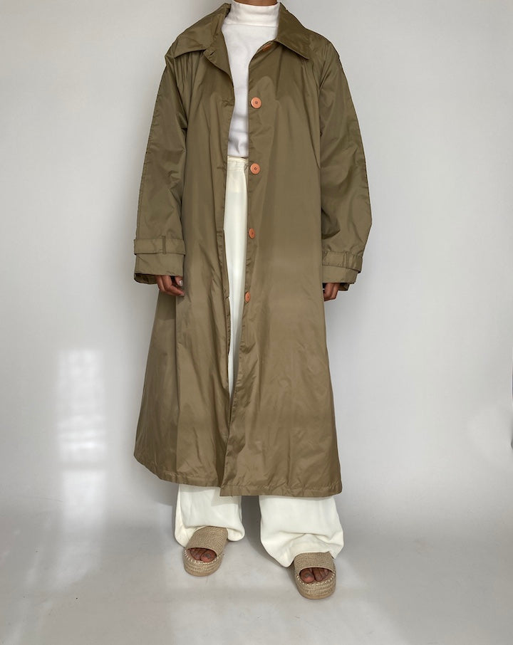 VINTAGE LONG BEIGE COAT 2227