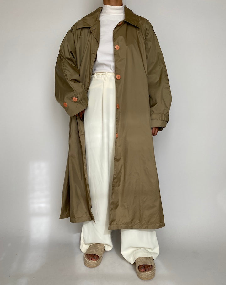 VINTAGE LONG BEIGE COAT 2227