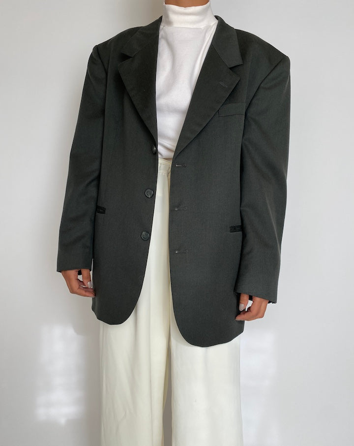 VINTAGE SINGLE BREASTED WOOL BLAZER 2230