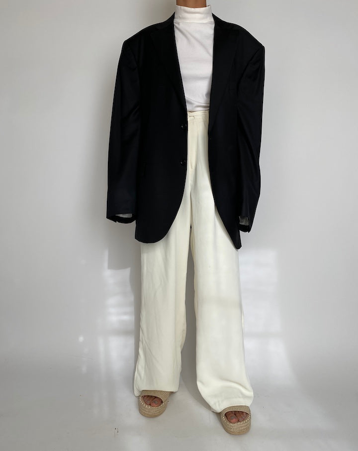 VINTAGE OVERSIZED BLACK BLAZER 2234