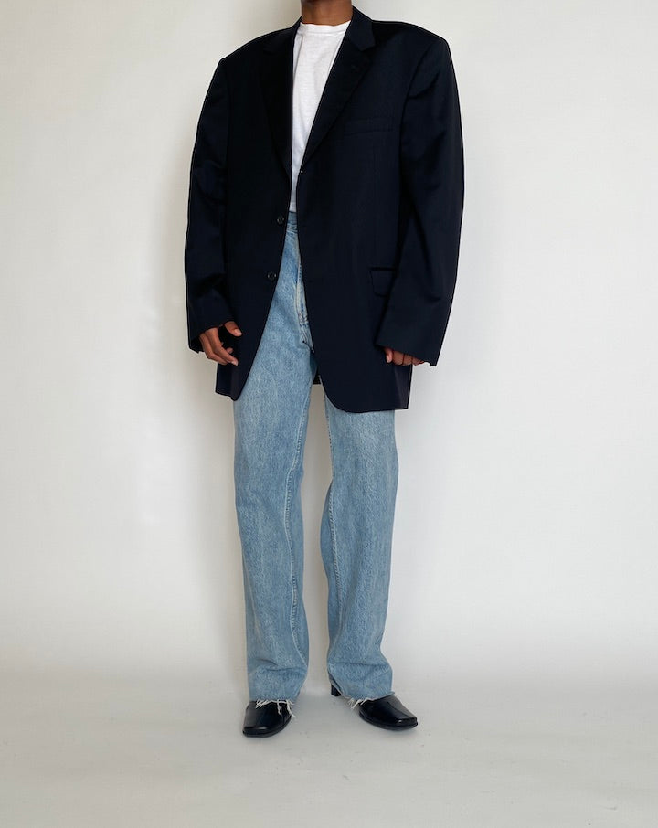 VINTAGE BLACK OVERSIZED BLAZER 4271