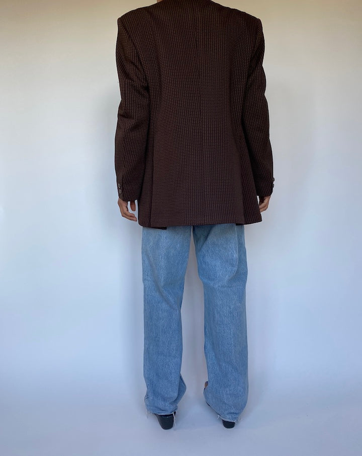 VINTAGE BROWN BLAZER 2789