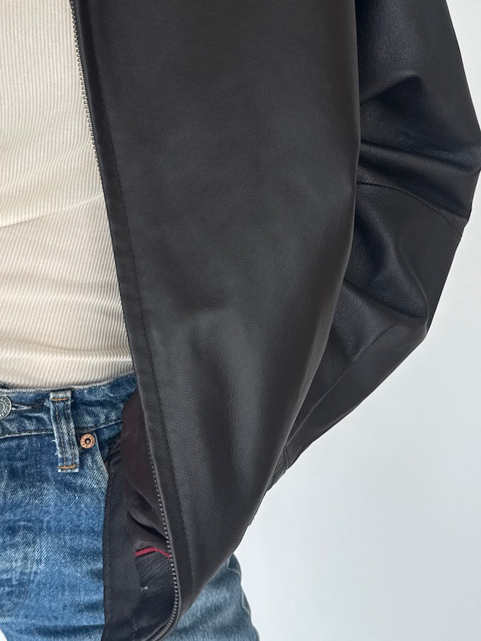 Vintage Oversized Leather Jacket 6382
