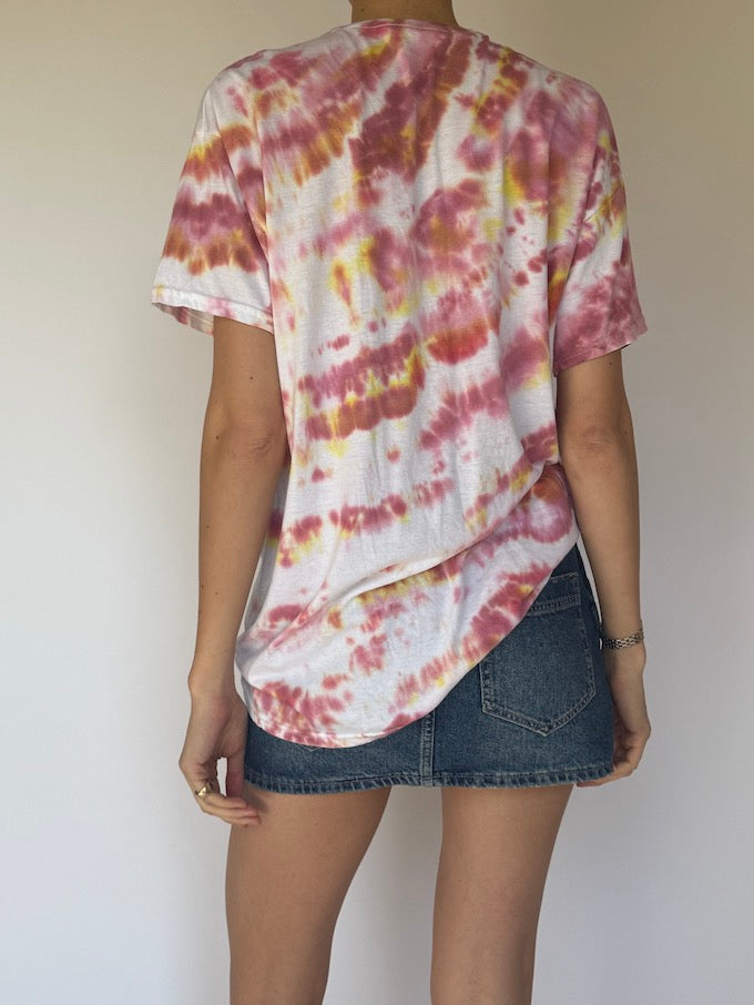 Vintage Tie-Dye T-Shirt Pink 5995