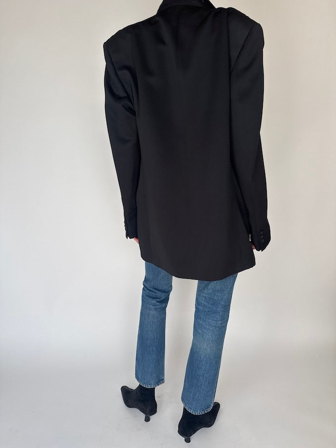 Vintage Oversized Blazer Black 5990