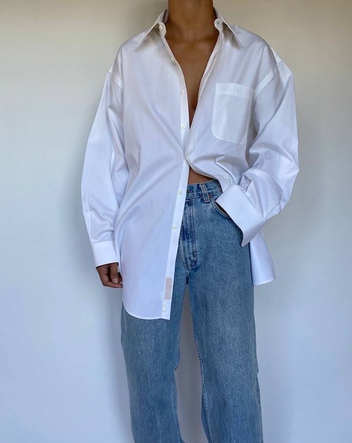 VINTAGE WHITE COTTON SHIRT 2790
