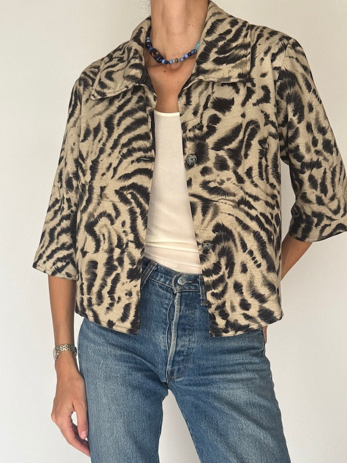 Vintage Animal Print Jacket 6435