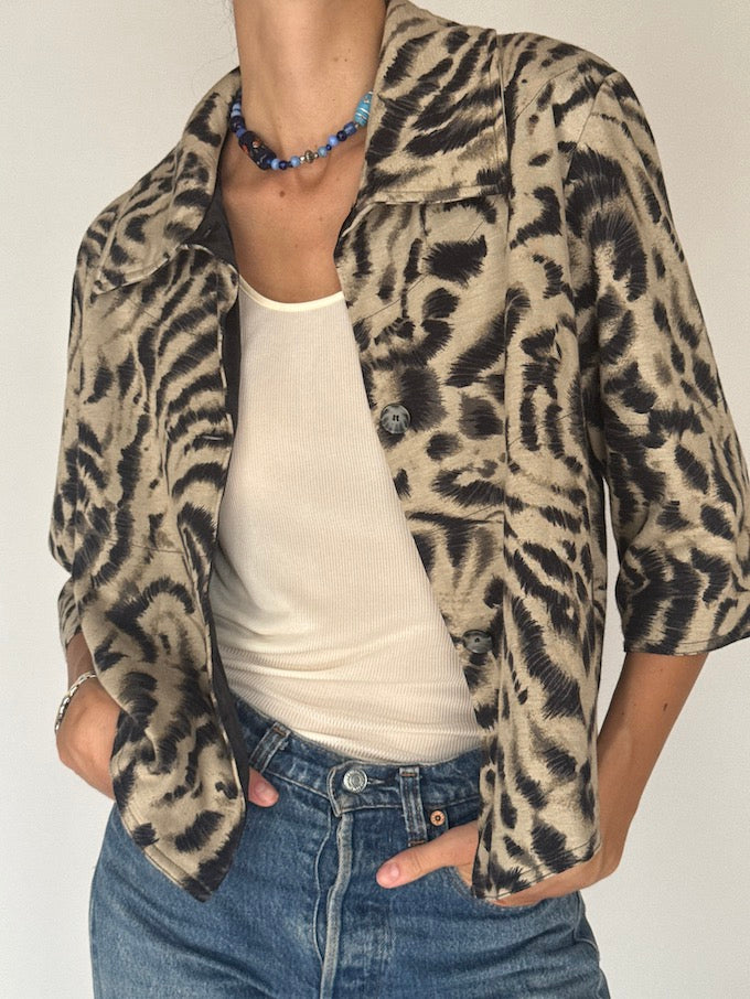 Vintage Animal Print Jacket 6435