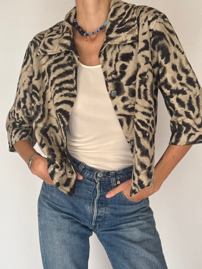 Vintage Animal Print Jacket 6435