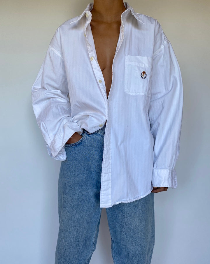 VINTAGE OVERSIZED WHITE SHIRT 2794