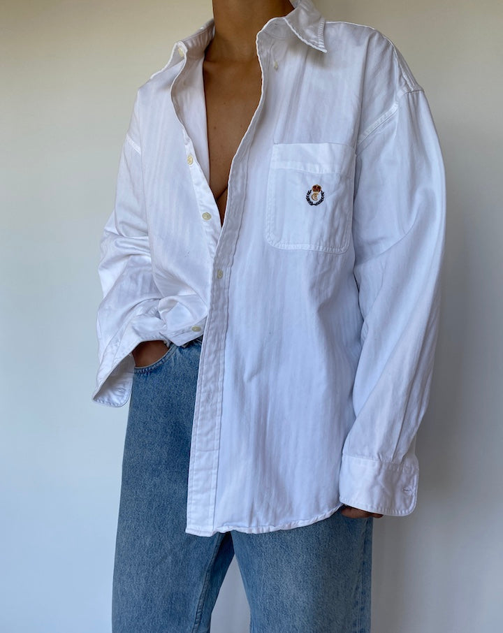 VINTAGE OVERSIZED WHITE SHIRT 2794