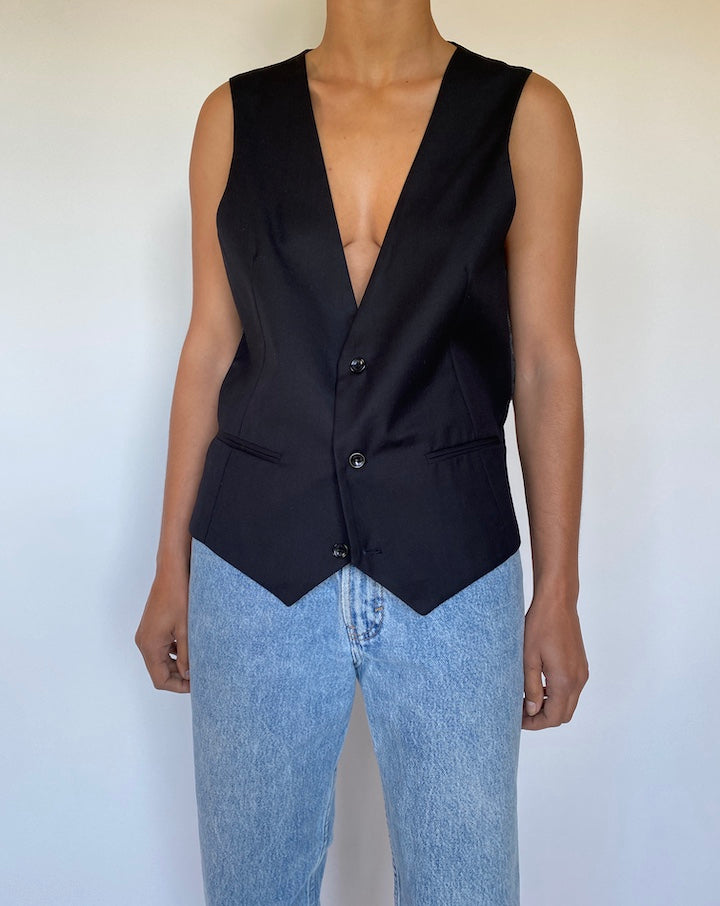 VINTAGE BLACK VEST 2799